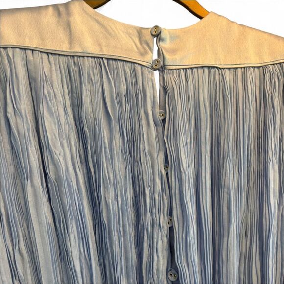 NWT Aje Solstice Pleated Midi Dress Mist Blue Size 8 - Picture 6 of 13